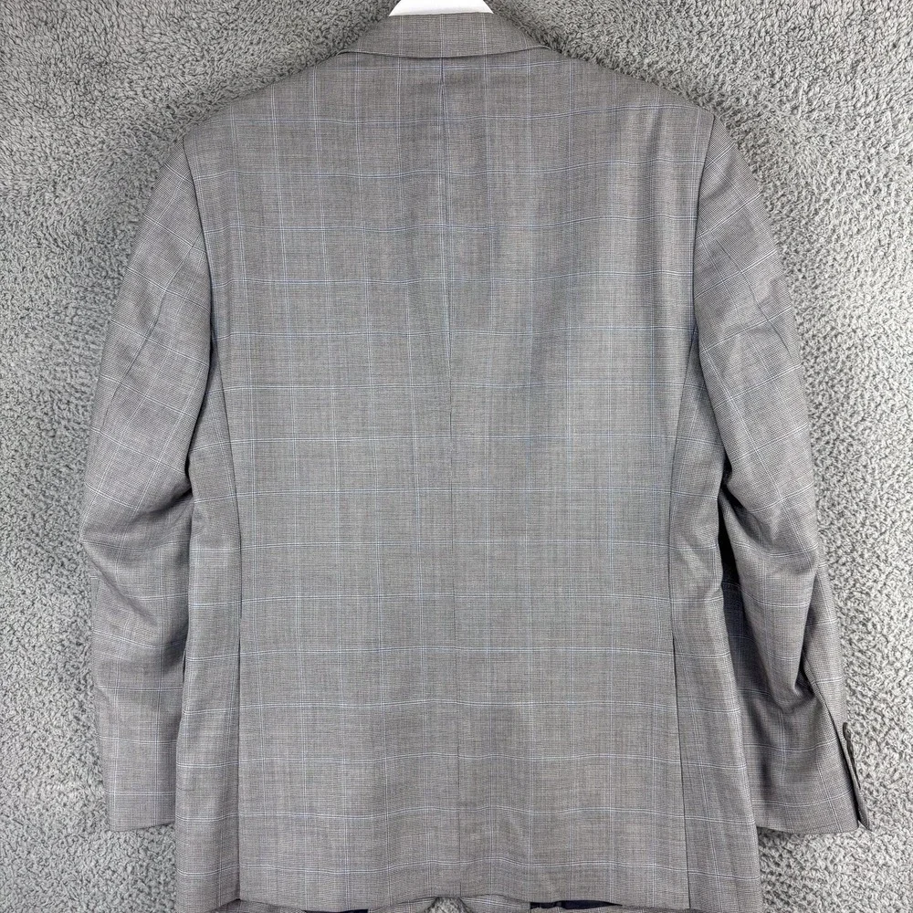 Jos A Bank Blazer Mens 41R Wool Tailored Fit Plaid‎ Check Suit Jacket Classic